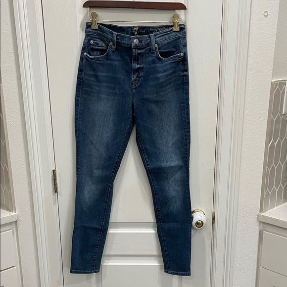 7 For All Mankind High Waist Ankle Skinny - Picture 1 of 2